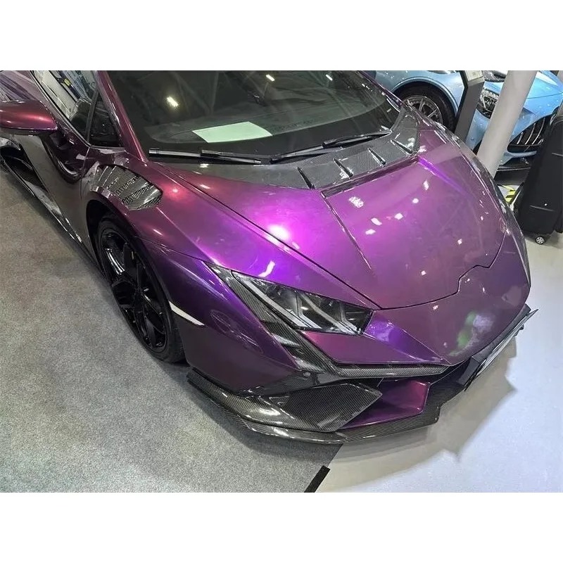 V Style Forged Carbon Fiber Front Fender for Huracan Lp580 Lp610 Leaf Plate Retrofit Body Kit Luxury Car Accessories